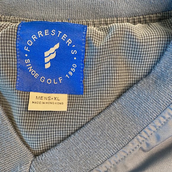 Forrester's Men's Dusky Blue Golf WindBreaker Jacket XL - Picture 8 of 10